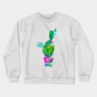 Cactus Watercolor Painting 1 Crewneck Sweatshirt